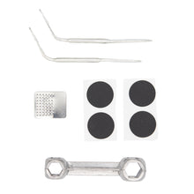 Laden Sie das Bild in den Galerie-Viewer, Fahrrad Reparaturset Reifen Reparatur Flicken Set 10-teilig mit Werkzeug