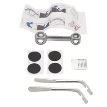 Laden Sie das Bild in den Galerie-Viewer, Fahrrad Reparaturset Reifen Reparatur Flicken Set 10-teilig mit Werkzeug