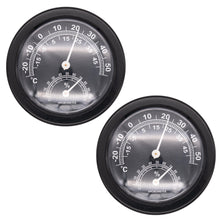 Laden Sie das Bild in den Galerie-Viewer, Thermometer Hygrometer Luftfeuchtigkeit Temperatur Analog Wetterstation Rund