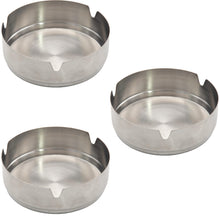 Laden Sie das Bild in den Galerie-Viewer, Aschenbecher Tischaschenbecher Edelstahl Ascher Gastro Zigaretten Metall