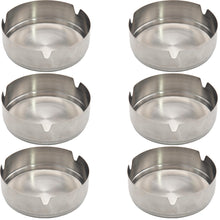 Laden Sie das Bild in den Galerie-Viewer, Aschenbecher Tischaschenbecher Edelstahl Ascher Gastro Zigaretten Metall