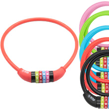 Laden Sie das Bild in den Galerie-Viewer, Fahrradschloss Zahlenschloss Kabelschloss Panzerschloss Kombination Schloss 65cm