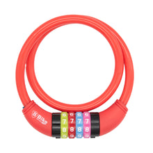 Laden Sie das Bild in den Galerie-Viewer, Fahrradschloss Zahlenschloss Kabelschloss Panzerschloss Kombination Schloss 65cm