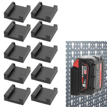 Laden Sie das Bild in den Galerie-Viewer, Akkuhalter Milwaukee für Küpper Lochwand M18 Halterung Akkuhalter Wandhalter 18V