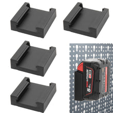 Laden Sie das Bild in den Galerie-Viewer, Akkuhalter Milwaukee für Küpper Lochwand M18 Halterung Akkuhalter Wandhalter 18V