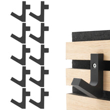 Laden Sie das Bild in den Galerie-Viewer, Kleiderhaken Garderobenhaken Akustik Paneele Akustikpaneele Schräghaken Quer