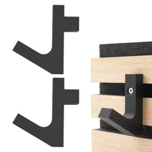 Laden Sie das Bild in den Galerie-Viewer, Kleiderhaken Garderobenhaken Akustik Paneele Akustikpaneele Schräghaken Quer