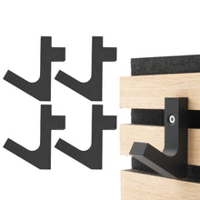 Laden Sie das Bild in den Galerie-Viewer, Kleiderhaken Garderobenhaken Akustik Paneele Akustikpaneele Schräghaken Quer