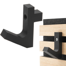 Laden Sie das Bild in den Galerie-Viewer, Kleiderhaken Garderobenhaken Akustik Paneele Akustikpaneele Schräghaken Quer