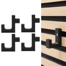 Laden Sie das Bild in den Galerie-Viewer, Kleiderhaken Garderobenhaken Akustik Paneele Akustikpaneele Winkelhaken Quer