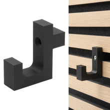 Laden Sie das Bild in den Galerie-Viewer, Kleiderhaken Garderobenhaken Akustik Paneele Akustikpaneele Winkelhaken Quer