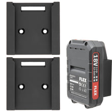 Laden Sie das Bild in den Galerie-Viewer, Akkuhalter für FLEX Akku Wandhalter Akkuwandhalter Wandhalterung Halter Flex 18V