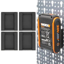 Laden Sie das Bild in den Galerie-Viewer, Akkuhalter für Worx Akku für Küpper Lochwand Wandhalter Wandhalterung Halter 20V