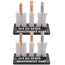 Laden Sie das Bild in den Galerie-Viewer, 2x NIX Geldgeschenk Geschenk Geldscheingeschenk Nichts Geburtstag Geschenkidee