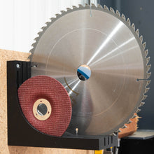 Laden Sie das Bild in den Galerie-Viewer, Wandhalter Kreissägeblatt Sägeblatt Schleifscheibe Trennscheibe Universal Halter