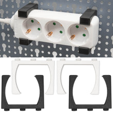 Laden Sie das Bild in den Galerie-Viewer, Halterung Steckdosenleiste für Küpper Lochwand Steckdosen Stromleiste Halter