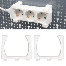 Laden Sie das Bild in den Galerie-Viewer, Halterung Steckdosenleiste für Küpper Lochwand Steckdosen Stromleiste Halter