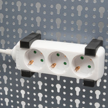 Laden Sie das Bild in den Galerie-Viewer, Halterung Steckdosenleiste für Küpper Lochwand Steckdosen Stromleiste Halter