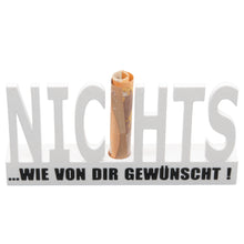 Laden Sie das Bild in den Galerie-Viewer, Geschenk Nichts NIX Geschenkidee Gutscheingeschenk Geburtstag Verpackung NICHTS