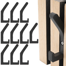 Laden Sie das Bild in den Galerie-Viewer, Garderobenhaken Akustikpaneele Kleiderhaken Akustik Paneele Akustikpanele Haken Schwarz