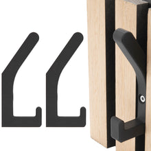 Laden Sie das Bild in den Galerie-Viewer, Garderobenhaken Akustikpaneele Kleiderhaken Akustik Paneele Akustikpanele Haken Schwarz