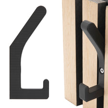 Laden Sie das Bild in den Galerie-Viewer, Garderobenhaken Akustikpaneele Kleiderhaken Akustik Paneele Akustikpanele Haken Schwarz