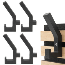 Laden Sie das Bild in den Galerie-Viewer, Kleiderhaken Garderobenhaken Akustik Paneele Akustikpaneele Doppelhaken Quer