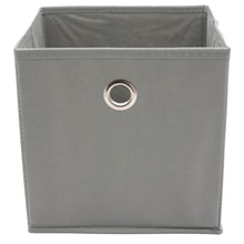 Laden Sie das Bild in den Galerie-Viewer, Faltbox Faltkiste Faltboxen Aufbewahrungsbox 20x20x20 Regalbox Box Grau Staubox