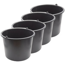 Laden Sie das Bild in den Galerie-Viewer, Eimer Baueimer Haushaltseimer Wassereimer Kunststoffeimer Universal 12l