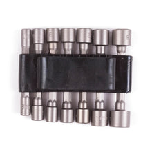 Laden Sie das Bild in den Galerie-Viewer, Stecknuss Bit Nuss Set 14-teilig Außensechskant 5-12mm Steckschlüssel Bitsatz