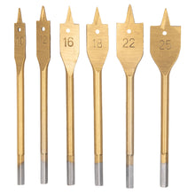 Laden Sie das Bild in den Galerie-Viewer, Holzbohrer Flachholzbohrer Holzspiralbohrer Flachfräsbohrer 3-25 mm Bit Bohrer