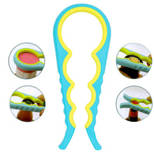 Laden Sie das Bild in den Galerie-Viewer, Deckelöffner Schraubdeckelöffner Glasöffner Gläser Deckel Öffner gelb