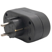 Laden Sie das Bild in den Galerie-Viewer, Doppelstecker Steckdosenleiste Mehrfachsteckdose Doppelsteckdose Schuko Schwarz