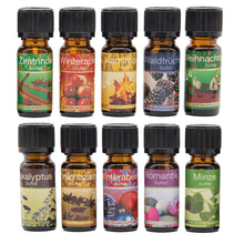 Laden Sie das Bild in den Galerie-Viewer, 10x Duftöl Raumduft Raumöl Lampenduft Aromaöle Raumduftöl Lampenöl Winter Öl Set