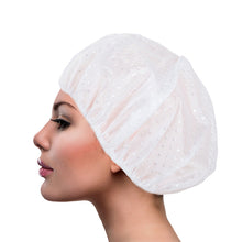 Laden Sie das Bild in den Galerie-Viewer, 1-32 Duschhaube Badehaube Duschkappe Duschmütze Badekappe Haarschutz Elastisch