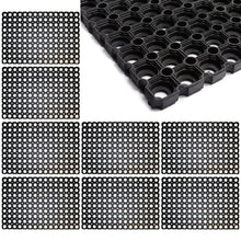 Laden Sie das Bild in den Galerie-Viewer, Fußmatte Türmatte Gummimatte Haustürmatte Schmutzfangmatte Fußabtreter 40x60 cm