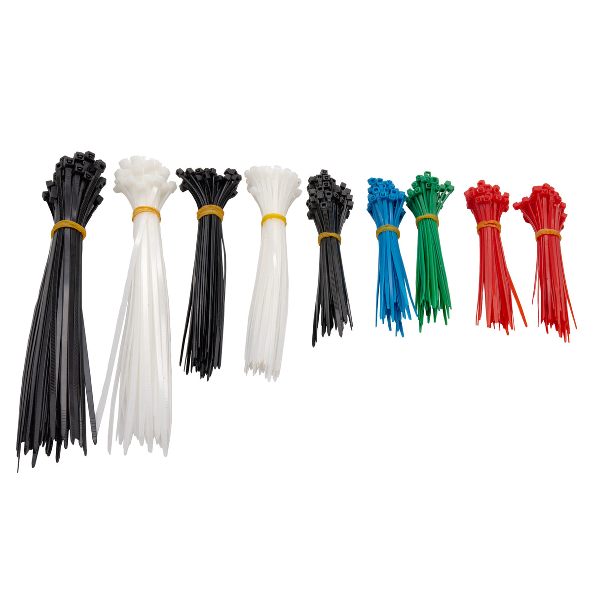 TIMCO CTMIX200 Kabelbinder-Set – 200 Stück, Verschiedene Größen In Schwarz & Natur