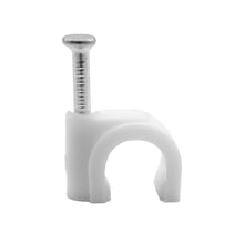 Laden Sie das Bild in den Galerie-Viewer, Nagelschelle Kabelschelle Nagelschelle Kabelklemme 6-8 mm Kabelhalter Weiß Set