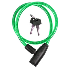 Laden Sie das Bild in den Galerie-Viewer, Fahrradschloss Kabelschloss Motorradschloss Panzerschloss mit Schlüssel 65 cm