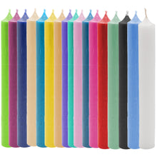 Laden Sie das Bild in den Galerie-Viewer, 25x Stabkerze Tischkerze Wachskerze Durchgefärbt Tropffrei Kerze 180 x 22mm Set
