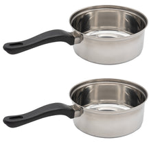Laden Sie das Bild in den Galerie-Viewer, Stielkochtopf Stieltopf Stielkasserolle Edelstahl Serviertopf Küchentopf Topf