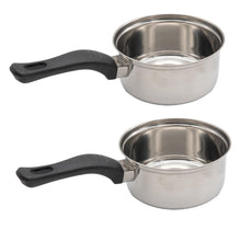Laden Sie das Bild in den Galerie-Viewer, Stielkochtopf Stieltopf Stielkasserolle Edelstahl Serviertopf Küchentopf Topf