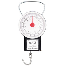 Laden Sie das Bild in den Galerie-Viewer, Kofferwaage Gepäckwaage Maßband Hängewaage Zugwaage Bandmaß Koffer Waage 32 kg