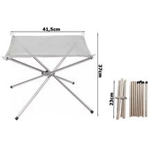 Laden Sie das Bild in den Galerie-Viewer, Feuerstelle Tragbar Faltbar Camping Garten Feuerkorb Lagerfeuer Stahlgeflecht