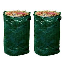 Laden Sie das Bild in den Galerie-Viewer, Laubsack Gartensack Gartentasche Gartentonne Gartenabfallsack Robust Stabil 120L