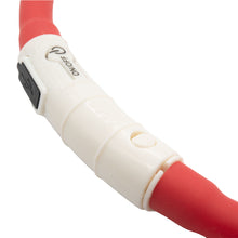 Laden Sie das Bild in den Galerie-Viewer, Hundehalsband LED Leuchthalsband Leuchtband Wasserdicht Kürzbar Aufladbar USB