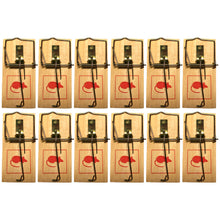 Laden Sie das Bild in den Galerie-Viewer, Mausefallen Holz Mausefalle Set Falle Schlagfalle Tierfalle Maus fangen Mäuse Set