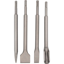 Laden Sie das Bild in den Galerie-Viewer, SDS Plus Meissel 4-tlg Meißel Flachmeißel Spitzmeißel Fugenmeißel Fliesen Kanal