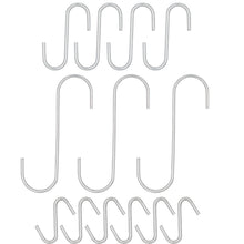 Laden Sie das Bild in den Galerie-Viewer, 13x Metallhaken S-Haken Küchenhaken Fleischerhaken Gardrobenhaken S-Form Set