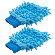 Laden Sie das Bild in den Galerie-Viewer, Mikrofaser Handschuh Waschhandschuh Polierhandschuh Putzhandschuh Autowäsche